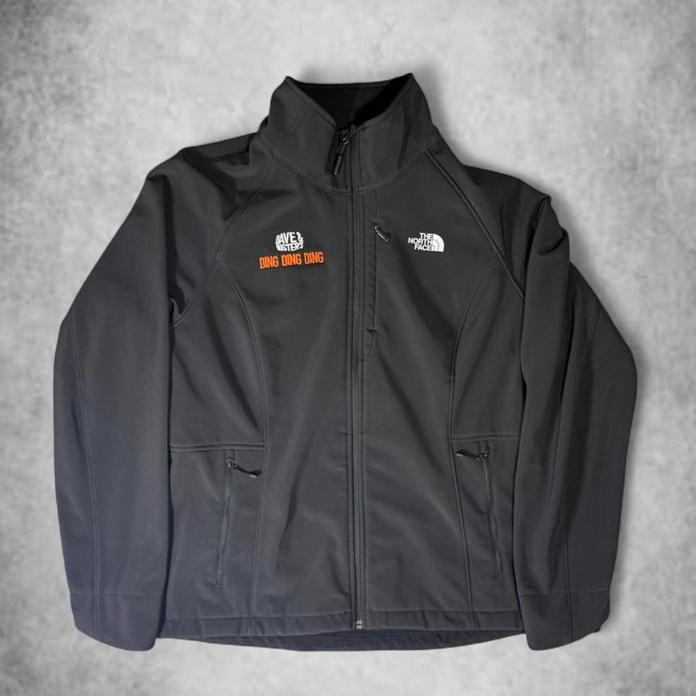 The North Face Apex Bionic Softshell Jacket Womens XL Gray Dave & Busters Rare